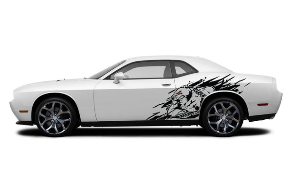Wild bear side graphics stickers decals for Dodge Challenger