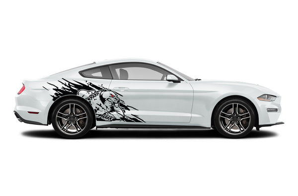 Wild Bear side graphics stickers decals for Ford Mustang