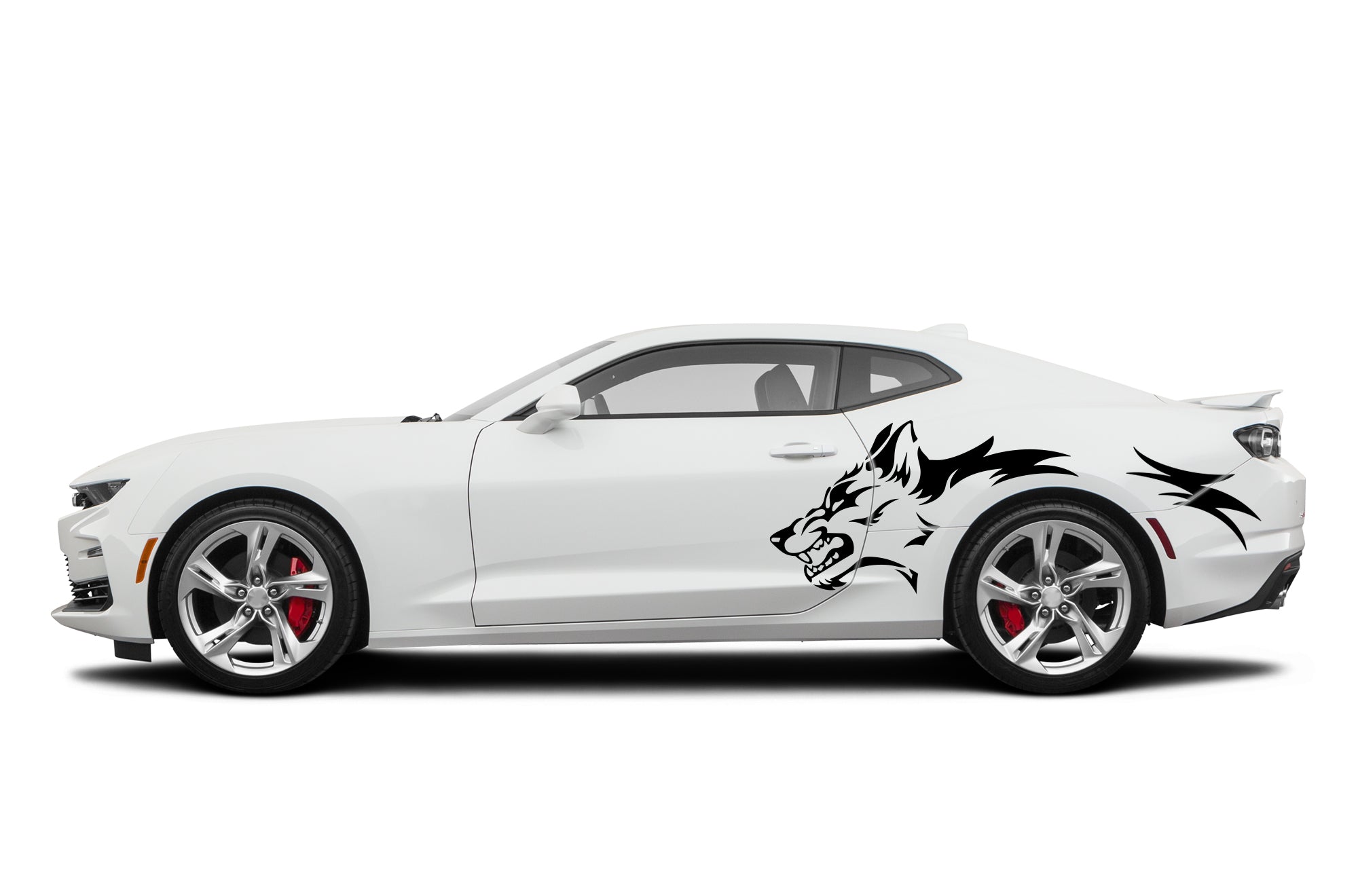 Wild wolf side graphics stickers decals for Chevrolet Camaro