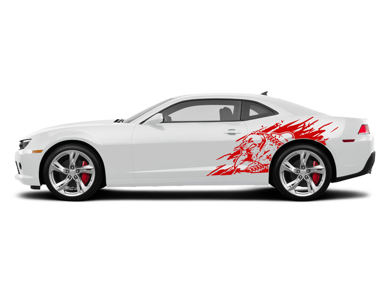 Wild bear graphics stickers decals for Chevrolet Camaro 2010-2015