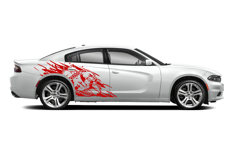 Wild bear side graphics stickers decals for Dodge Charger
