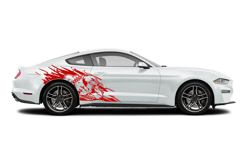 Wild Bear side graphics stickers decals for Ford Mustang