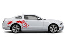 Wild coyote side graphics stickers decals for Ford Mustang 2010-2014