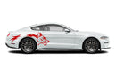 Wild coyote side graphics stickers decals for Ford Mustang