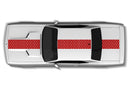 Center honeycomb stripes graphics decal for Dodge Challenger 2008-2014