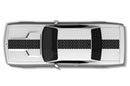 Center honeycomb stripes graphics decal for Dodge Challenger 2008-2014